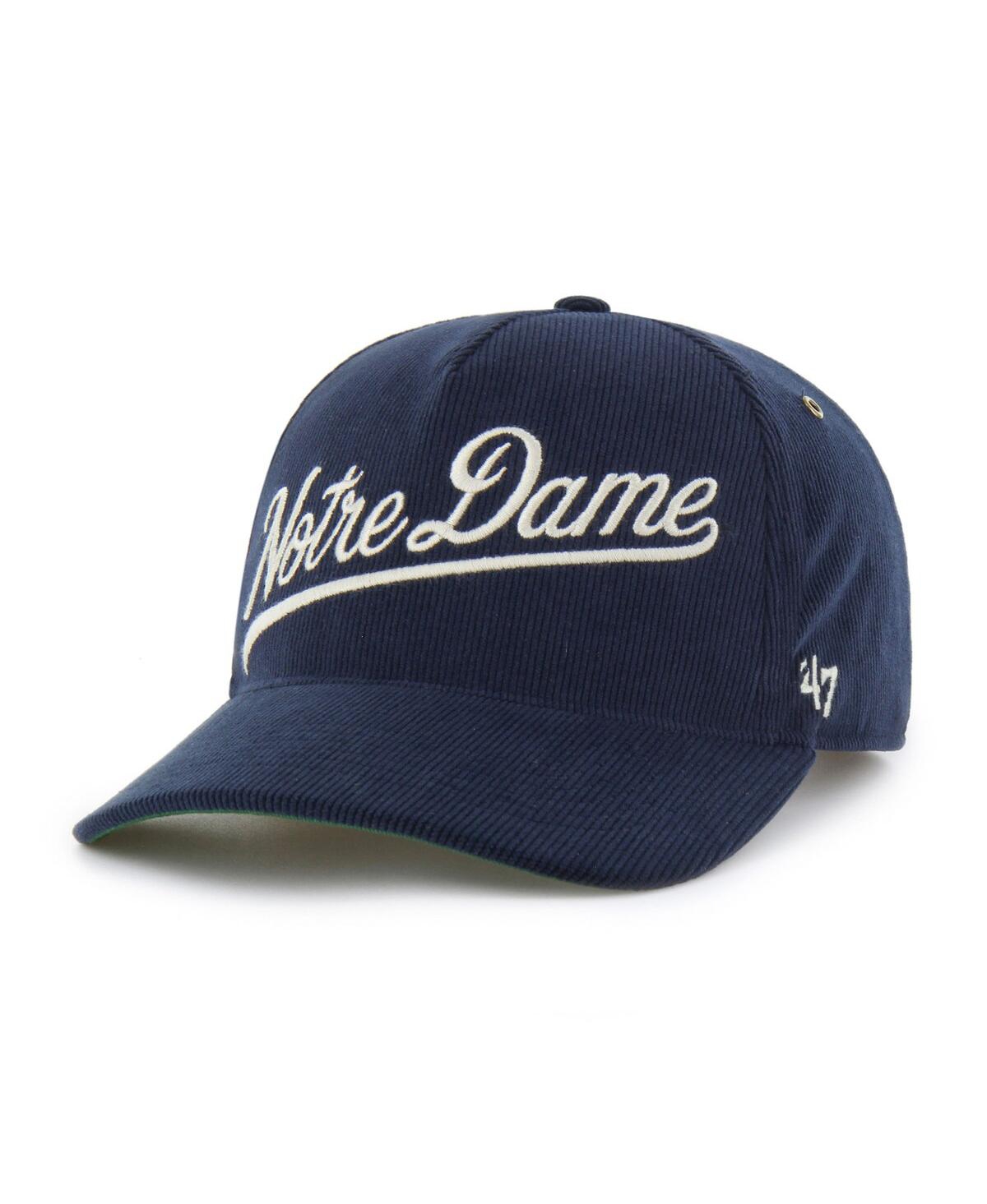 47 Brand Men's And Women's Navy Notre Dame Fighting Irish Collections Golden Age Corduroy Hitch Adjustable Ha In Blue