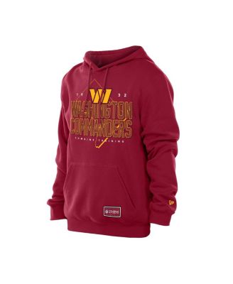 Men's Burgundy Washington Commanders Combine Authentic Local State Throwback Hoodie