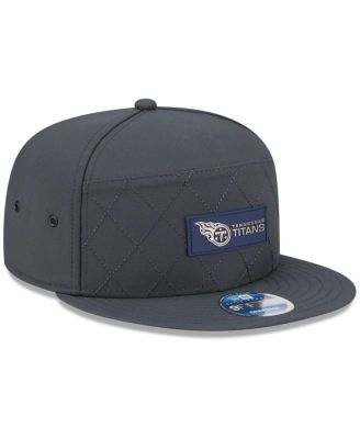 Men's Charcoal Tennessee Titans 2025 Sideline Cold Weather Split Panel 9FIFTY Snapback Hat