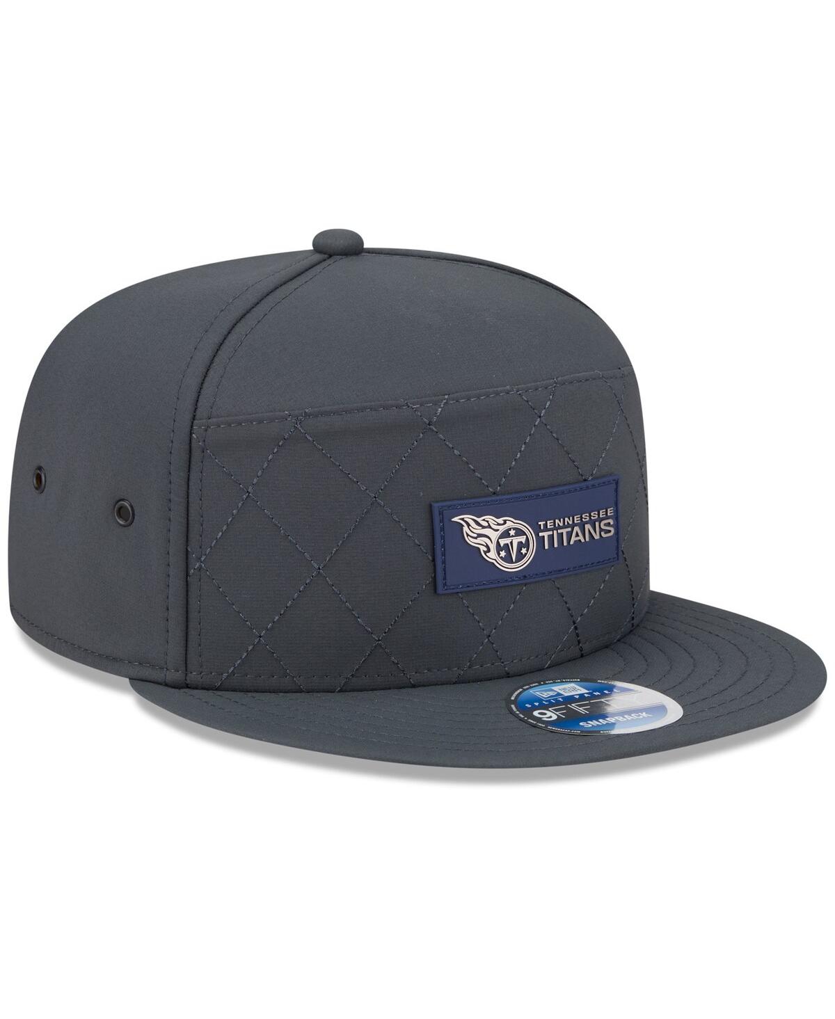 New Era Men's Charcoal Tennessee Titans 2025 Sideline Cold Weather Split Panel 9FIFTY Snapback Hat