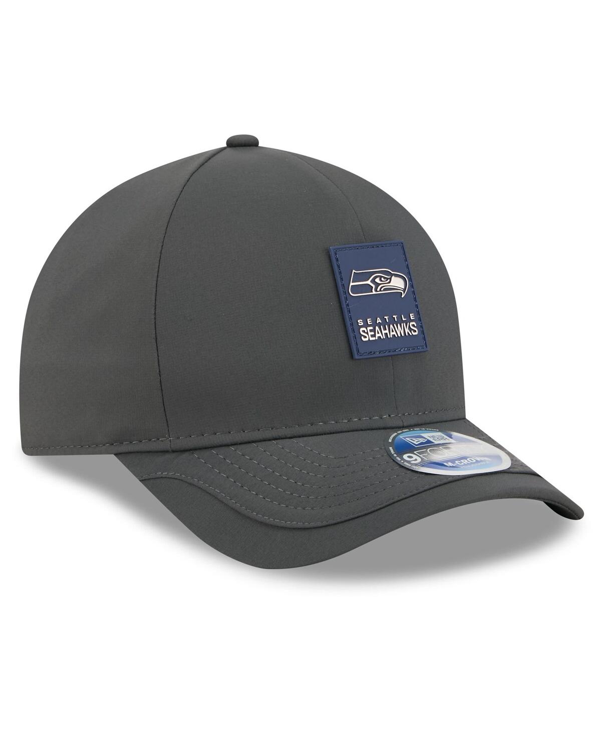 New Era Men's Charcoal Seattle Seahawks 2025 Sideline Cold Weather 9FORTY M-Crown Adjustable Hat