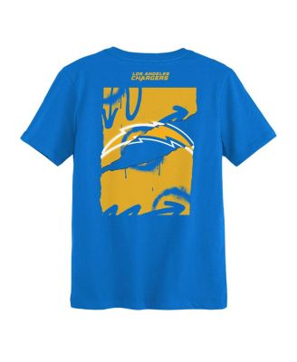 Preschool Powder Blue Los Angeles Chargers Posterize T-Shirt