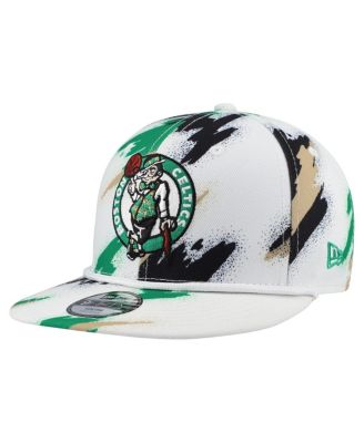 New Era - Big Boys and Girls White Boston Celtics Paint 9FIFTY Snapback Hat