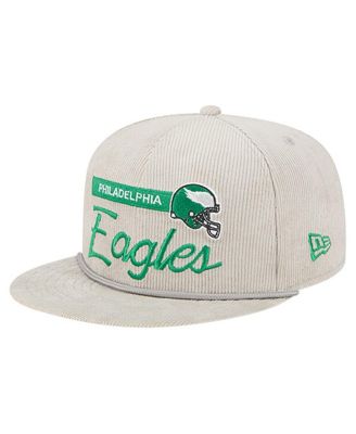 New Era - Men's Gray Philadelphia Eagles Cord Rope Corduroy 9FIFTY Snapback Hat