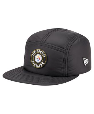 New Era - Men's Black Pittsburgh Steelers Quilted Camper Adjustable Hat