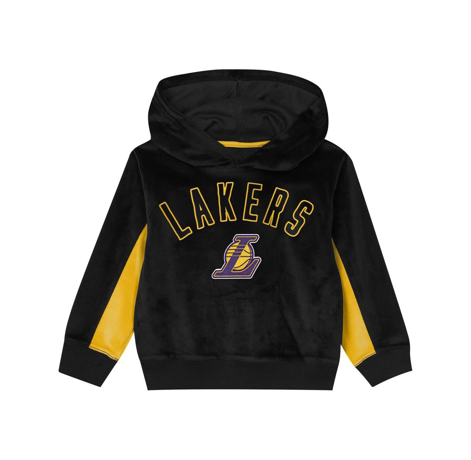 Preschool Black Los Angeles Lakers Velour Hoodie