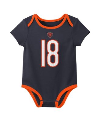 Baby Boys and Girls 3-Pack Caleb Williams Chicago Bears Name Number Bodysuit Set