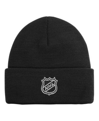 Big Boys and Girls Black Vegas Golden Knights 2.0 Essential Cuffed Knit Hat