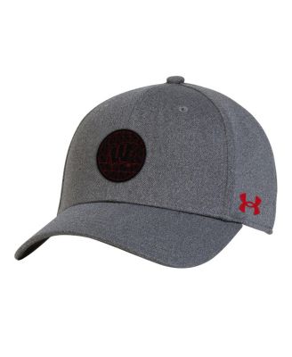 Under Armour - Men's Heather Gray Wisconsin Badgers College Essentials 3.0 Blitzing Flex Hat