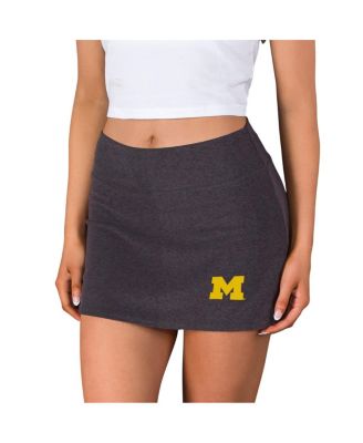 Concepts Sport - Women's Charcoal Michigan Wolverines Centerline Knit Skort