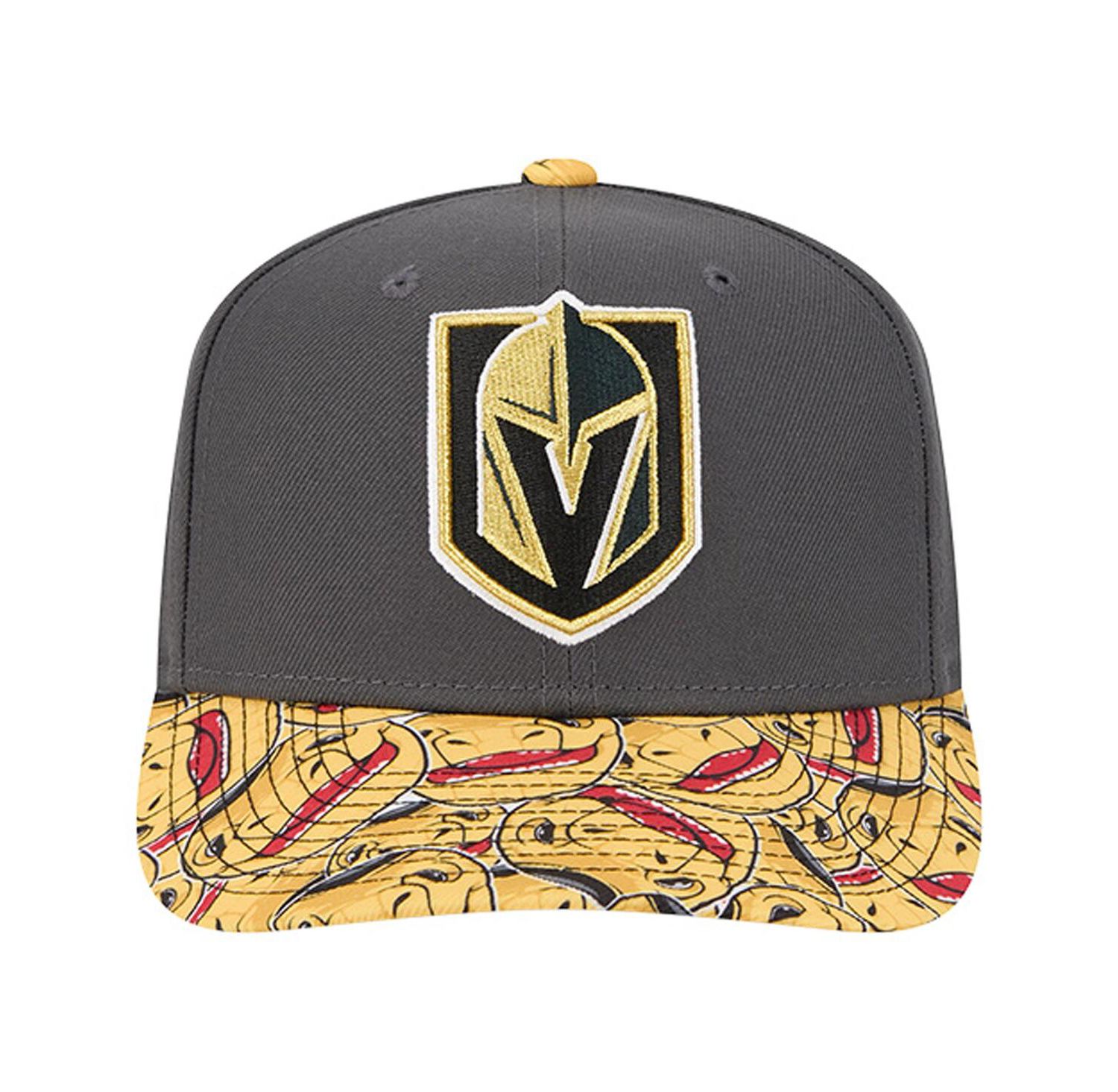 Men's Gray Vegas Golden Knights Mascot Visor 9SEVENTY Adjustable Hat