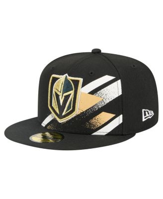 New Era - Men's Black Vegas Golden Knights Faded Lines 59FIFTY Fitted Hat