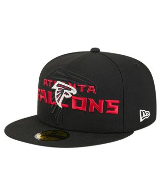New Era - Men's Black Atlanta Falcons Overlap Wordmark 59FIFTY Fitted Hat