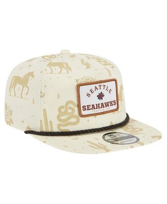 Men's Cream Seattle Seahawks Desert Rose 19TWENTY Adjustable Hat