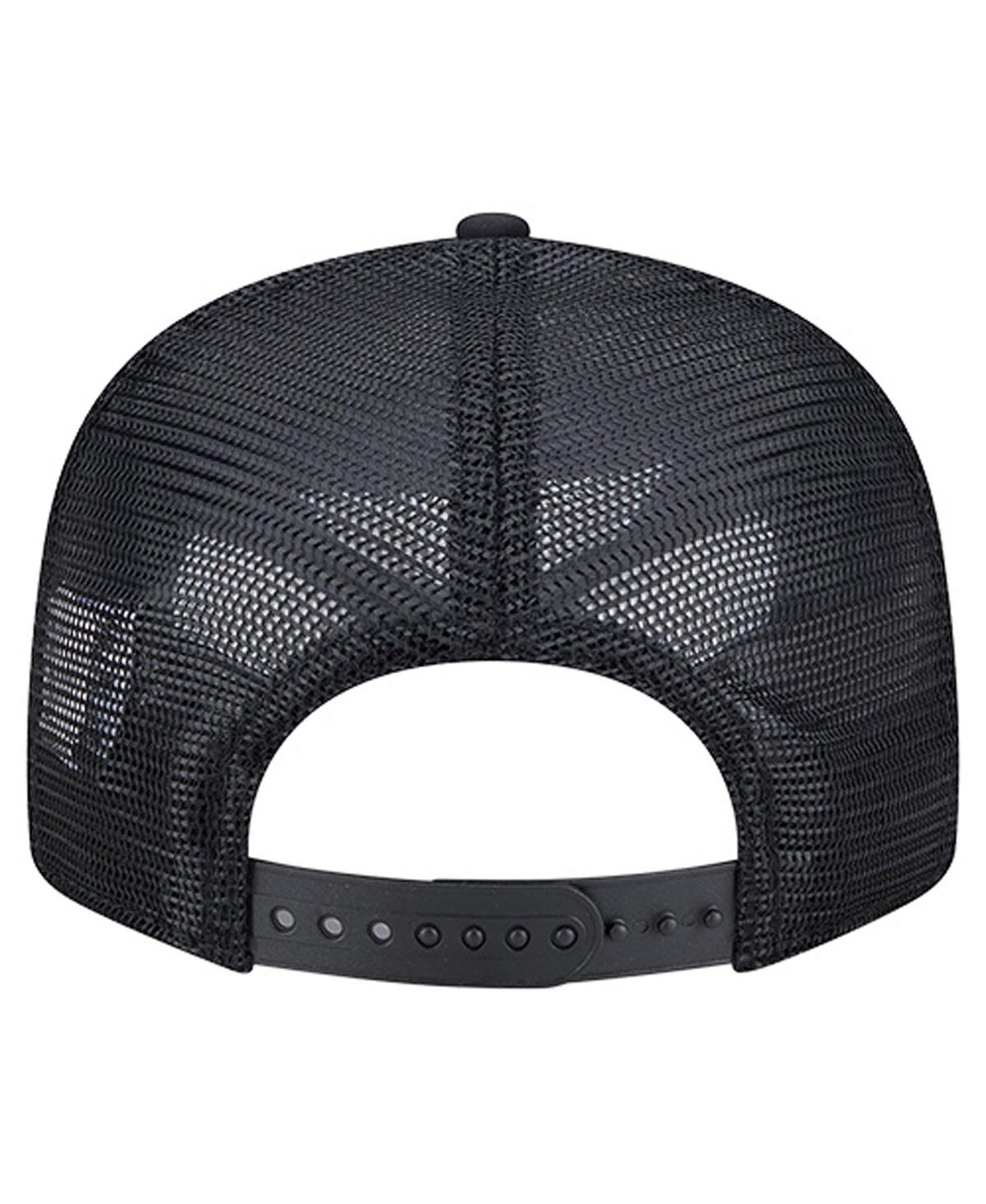 New Era Men's Black New York Jets Ripstop Patch 9fifty Split Panel Snapback Hat In Black