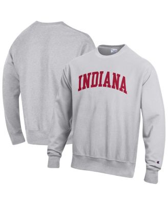 Champion - Men's Gray Indiana Hoosiers Reverse Weave Fleece Sweatshirt