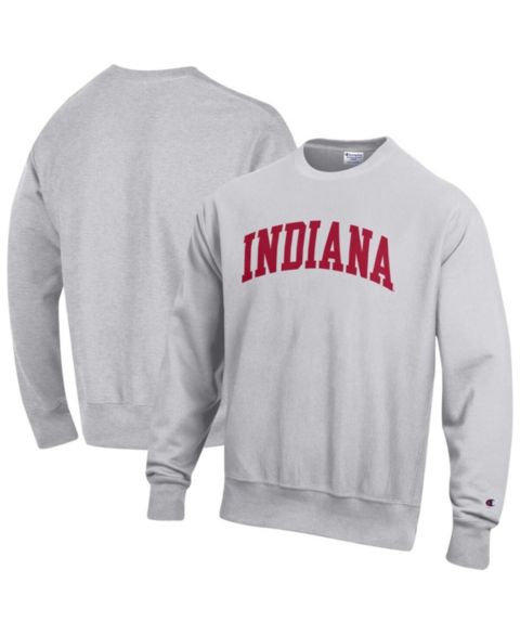 Мужская толстовка Champion Gray Indiana Hoosiers Reverse Weave Fleece