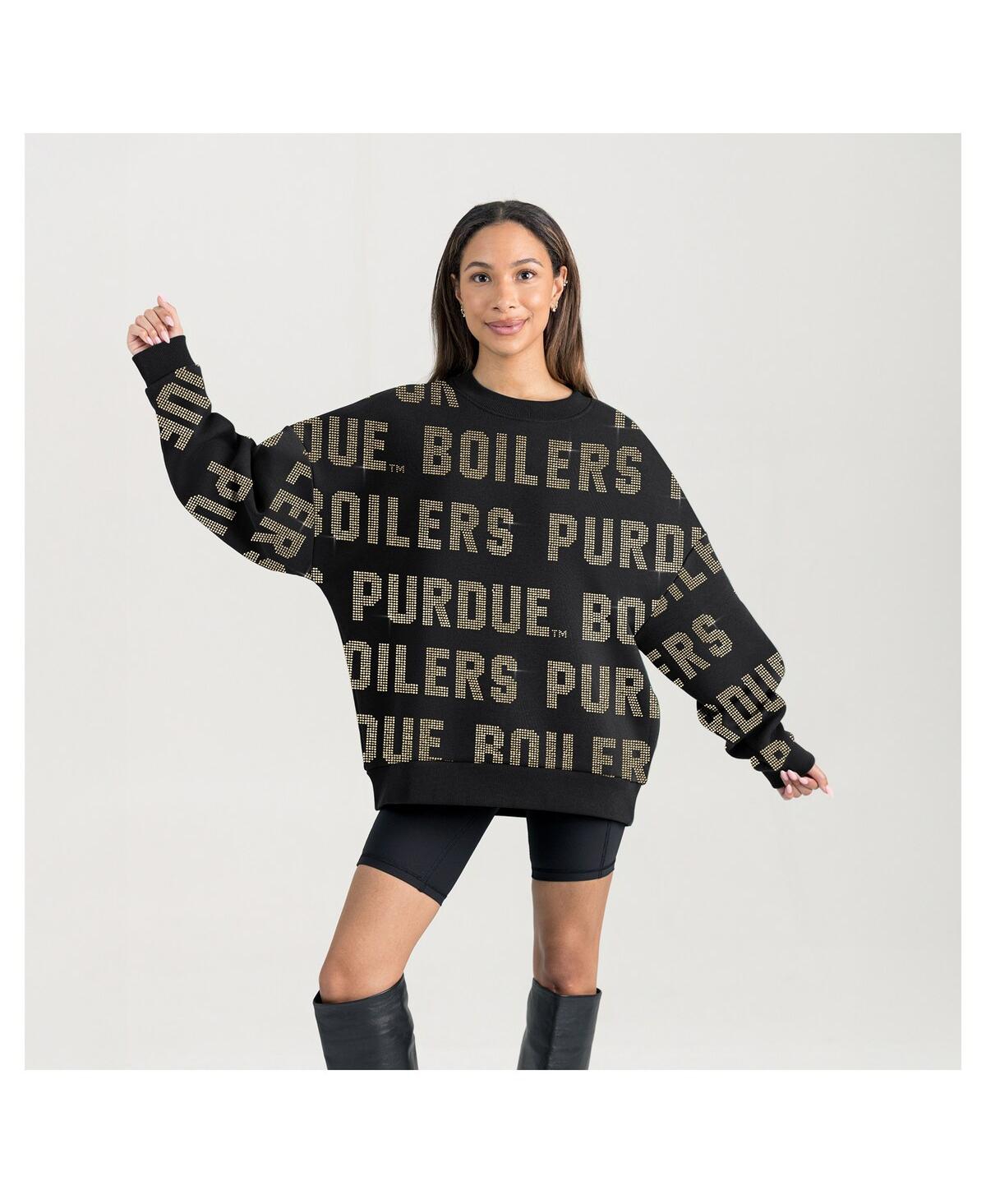 Gameday Couture Women's Black Purdue Boilermakers Hype Era Sweatshirt In Black