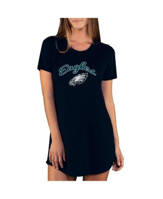 Concepts Sport - Women's Black Philadelphia Eagles Marathon Knit Nightshirt