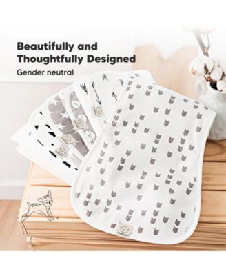 Kids 5pk Urban Burp Cloths, Organic Burping Cloth for Babies, Burp Rags