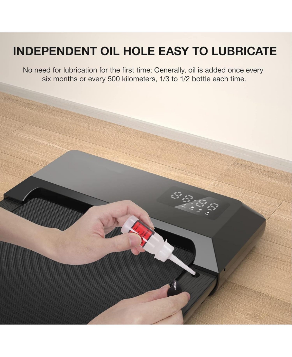 Deerrun 14.96 31.50 inches 1.2 HorsePower 2.5MPH-4KPH Walk Pad 250LBS Max weight capacity