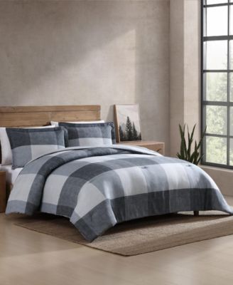 Oversized Plaid Reversible 7-Pc. Comforter Set, Queen