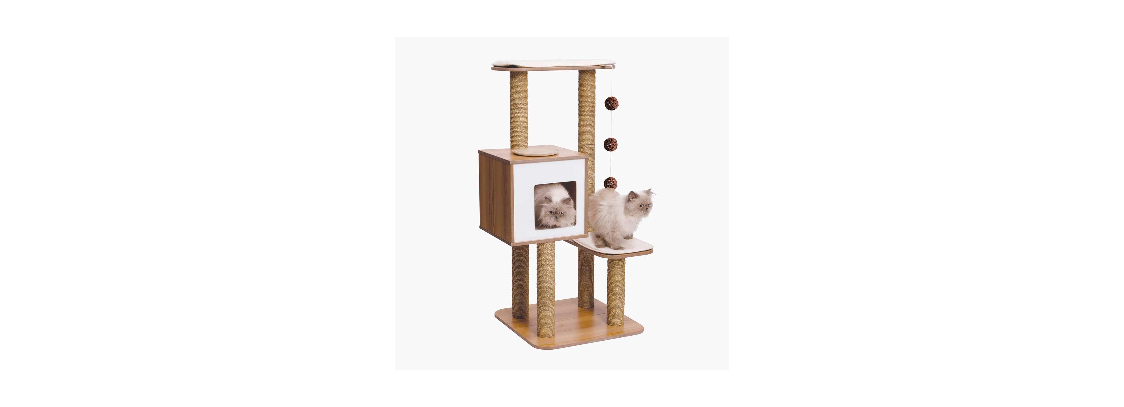 Catit Vesper Cat Furniture V-High Base, Walnut
