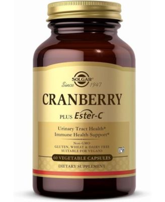 Solgar Cranberry with Vitamin C Vegetable Capsules ,60 V Caps