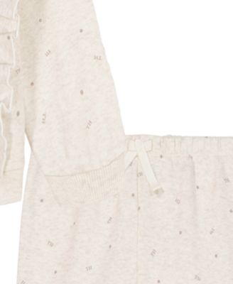 Baby Girls' Print Fleece Top and Joggers, 2-Piece Set