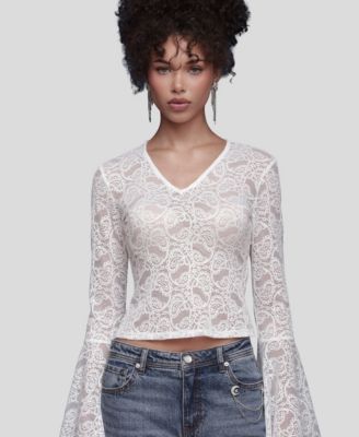 Women's V-Neck Long Sleeve Top