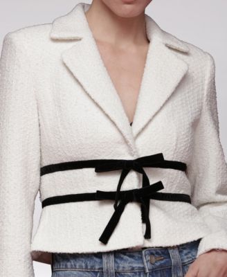 Women's Bow Detail Long-Sleeve Lady Jacket