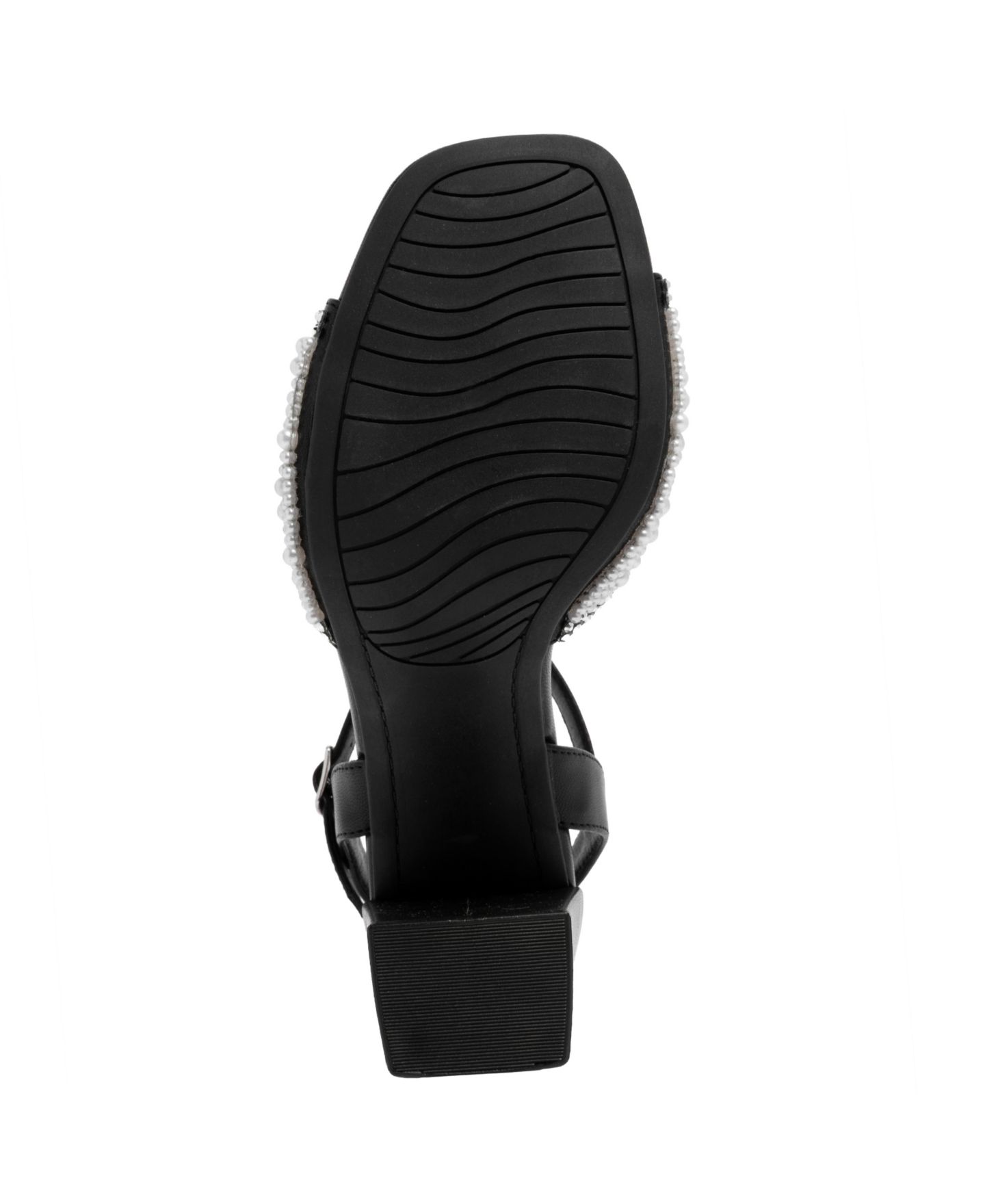 Женские сандалии Sugar Gwenith Embellished Dress Sandals, цвет: Чёрный / Слоновая кость — фото 5