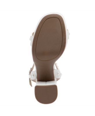 Women's Vallentina Pearl Block Heel Dress Sandals