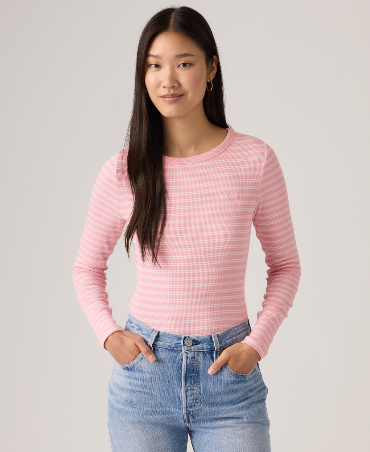 Levi's Women's Hayes Clara Strip Long Sleeve Top