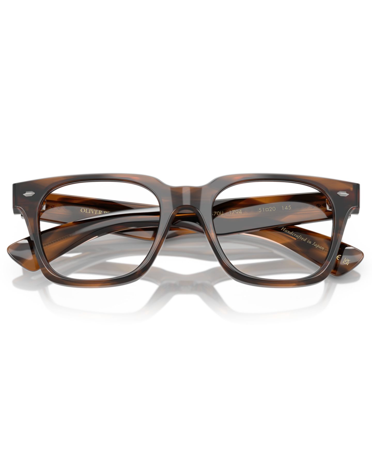 Мужские очки Oliver Peoples Man Rectangle Plastic OV5570U Alfrey 18k Eyeglasses, цвет: Barchan — фото 5