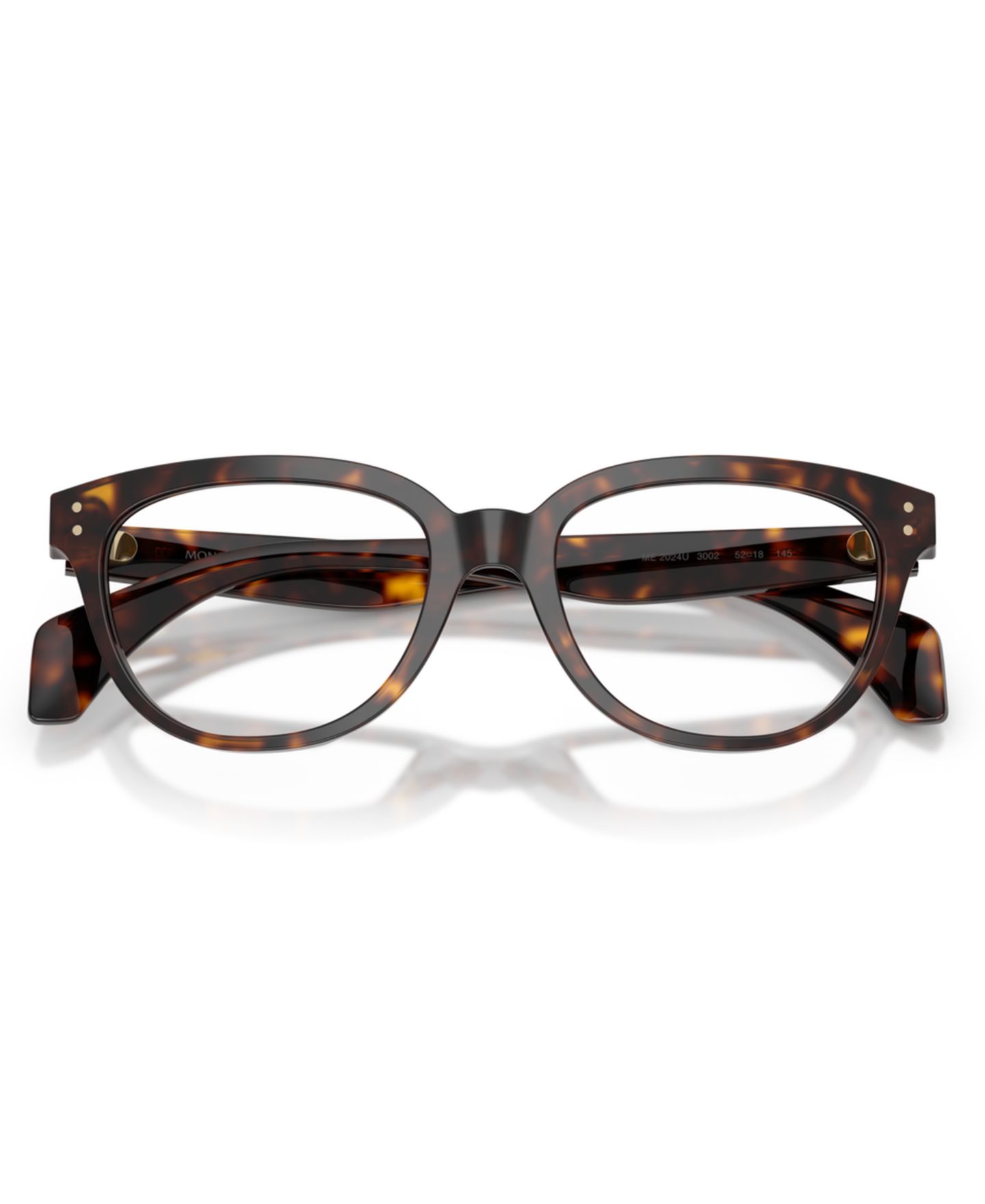 Очки Moncler Unisex Pillow Plastic ME2024U Eyeglasses, цвет: Блестящий гавана — фото 5