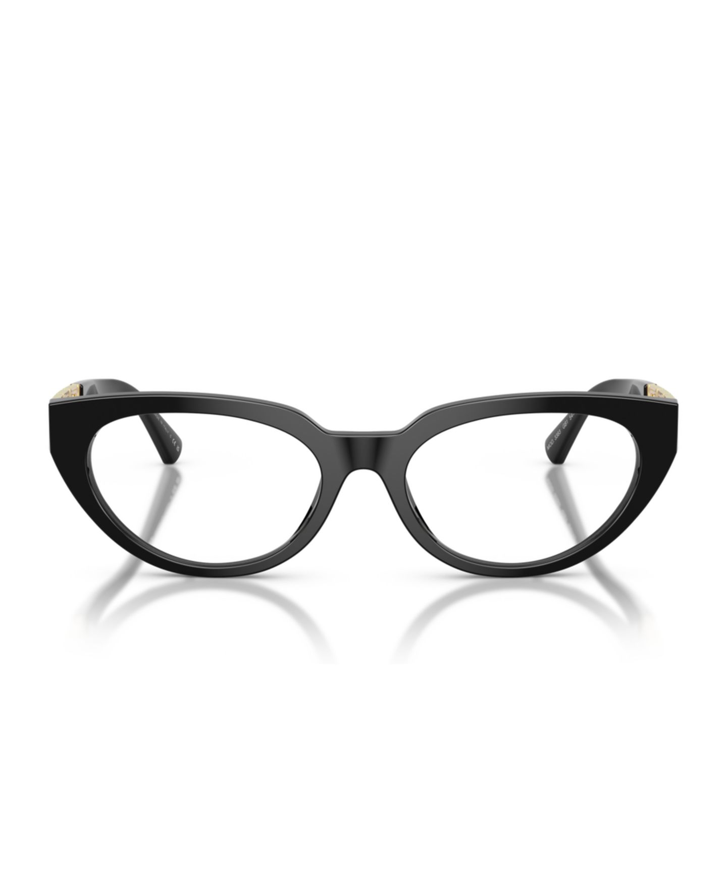 Женские очки Versace Woman Cat Eye Plastic VE3383 Eyeglasses, цвет: Чёрный — фото 5