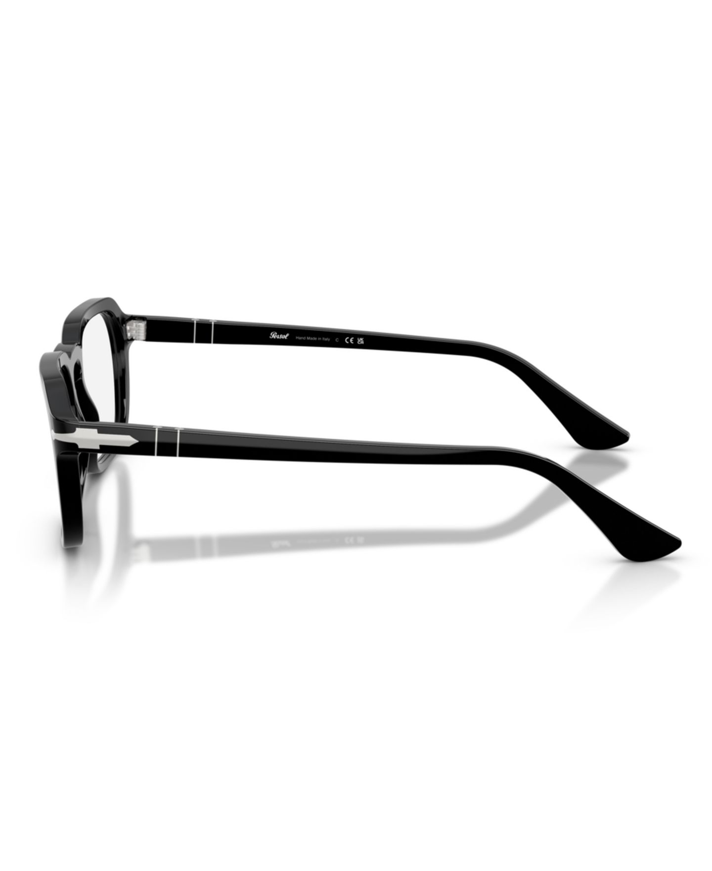 Очки Persol Unisex Square Plastic PO3390V Eyeglasses, цвет: Чёрный — фото 2