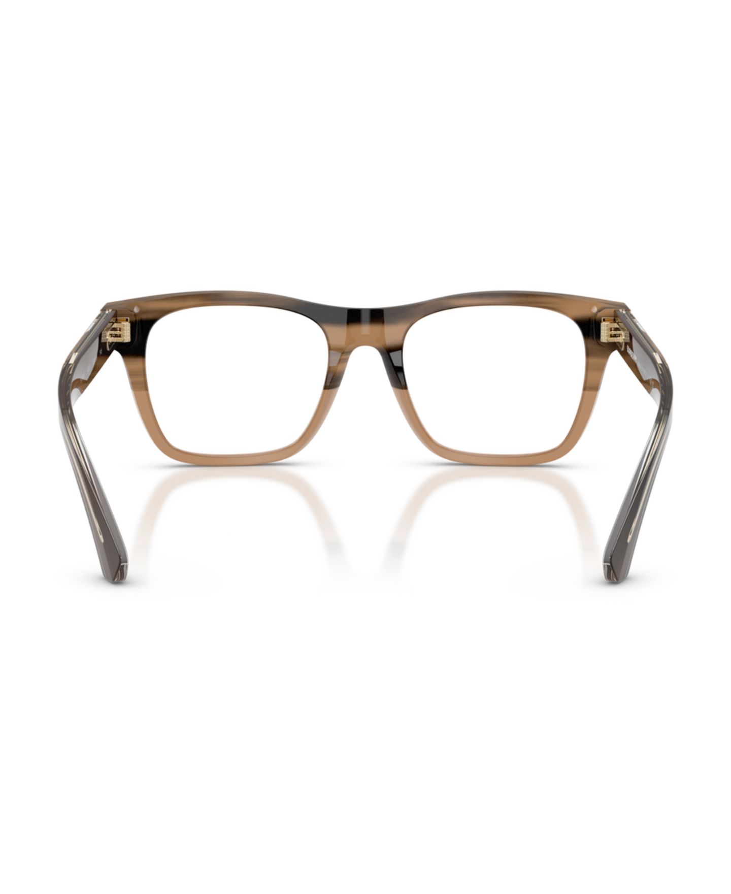 Мужские очки Burberry Man Square Plastic BE2445 Eyeglasses, цвет: Полосатый бежевый — фото 5
