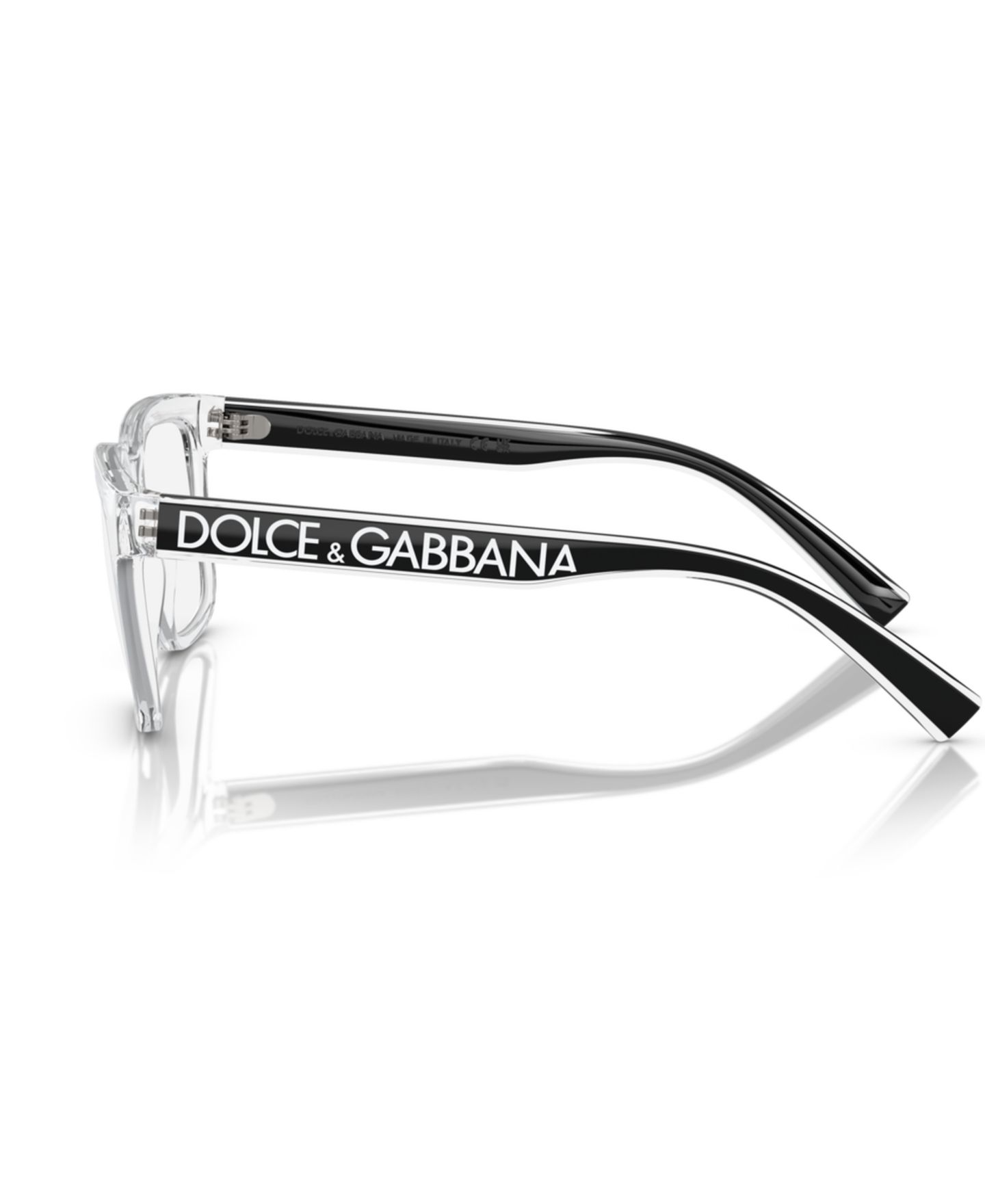 Мужские очки Dolce&Gabbana Man Square Plastic DG5101 Eyeglasses, цвет: Прозрачный — фото 3