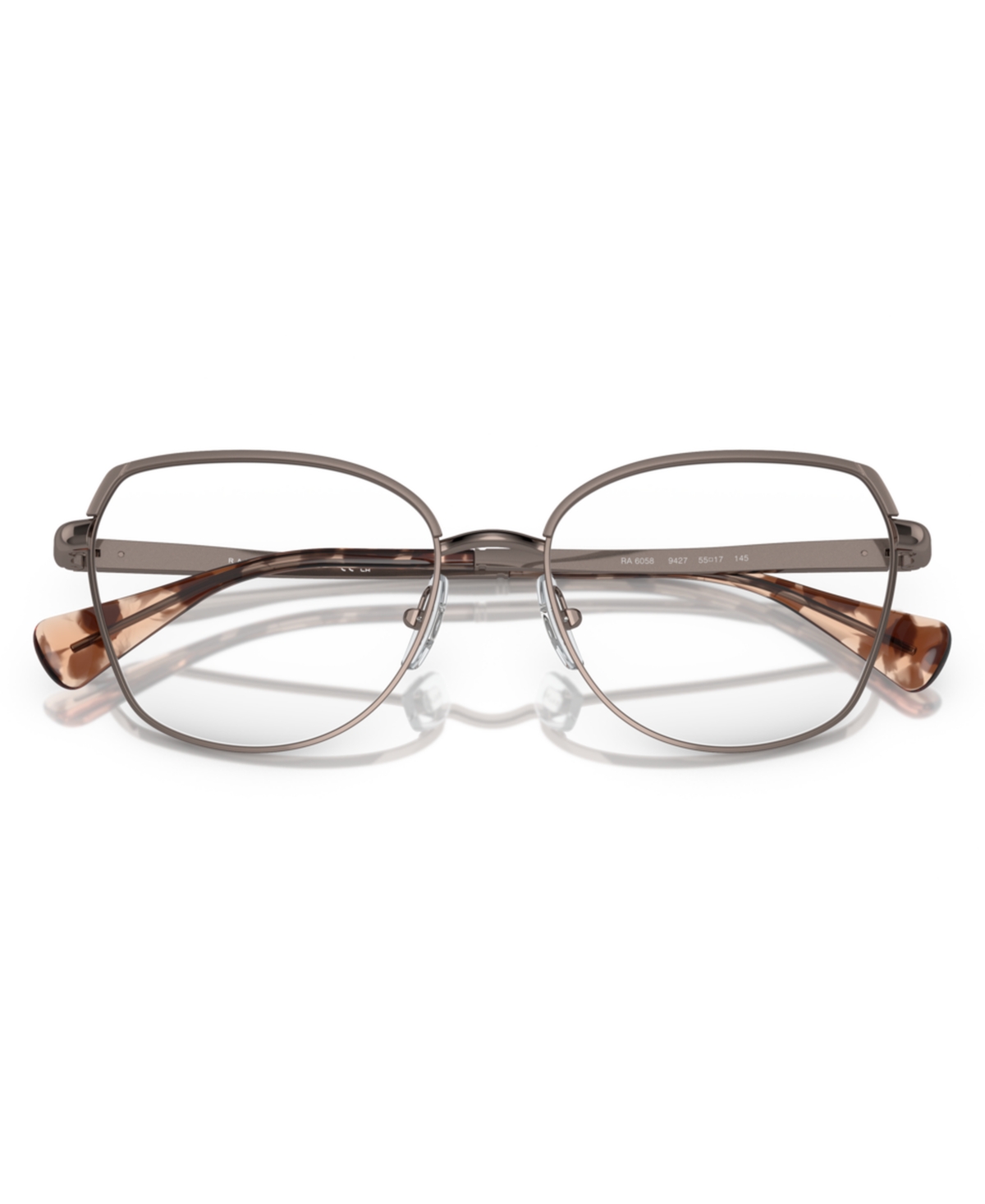 Ralph Lauren Women's Irregular Eyeglasses, Ra6058 In Metallic