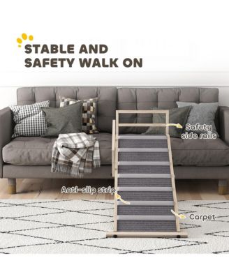 Dog Ramp, Folding Pet Ramp, 4 Adjustable Height from 15" to 19"