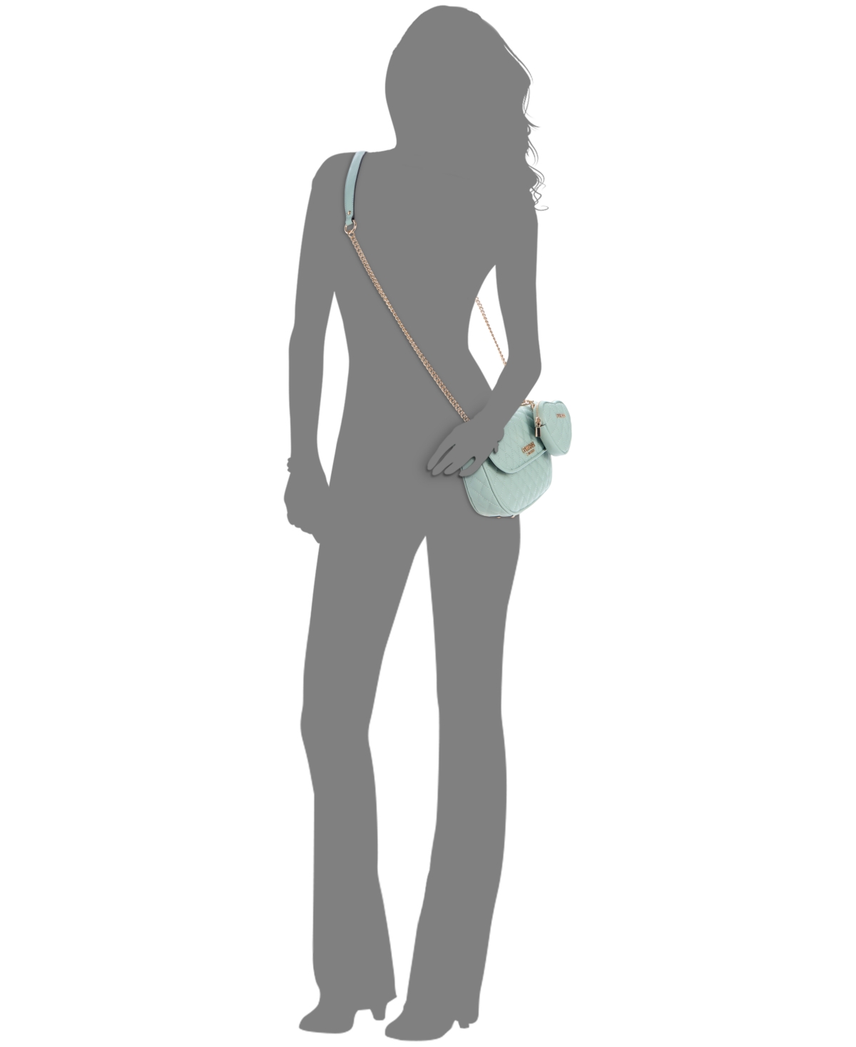 Guess Atabey Convertible Small Flap Bag In Green