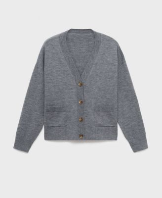 Women's Pockets V-Neck Cardigan