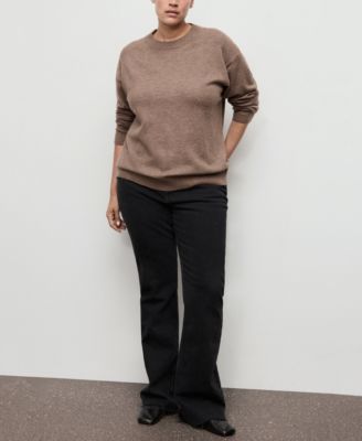 Women's Ribbed Trim Oversized Sweater