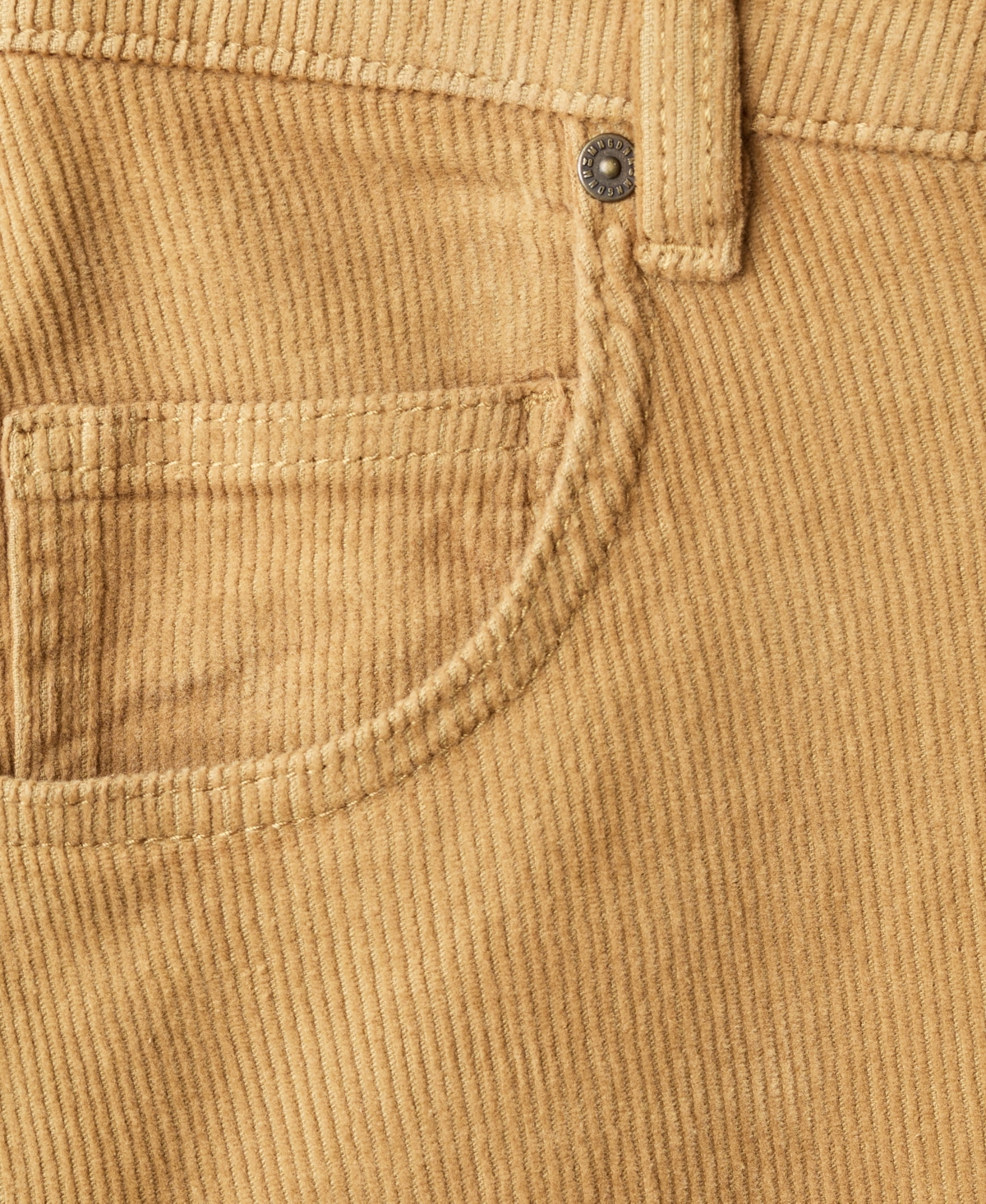 Mango Wide Leg Corduroy Pants In Gold