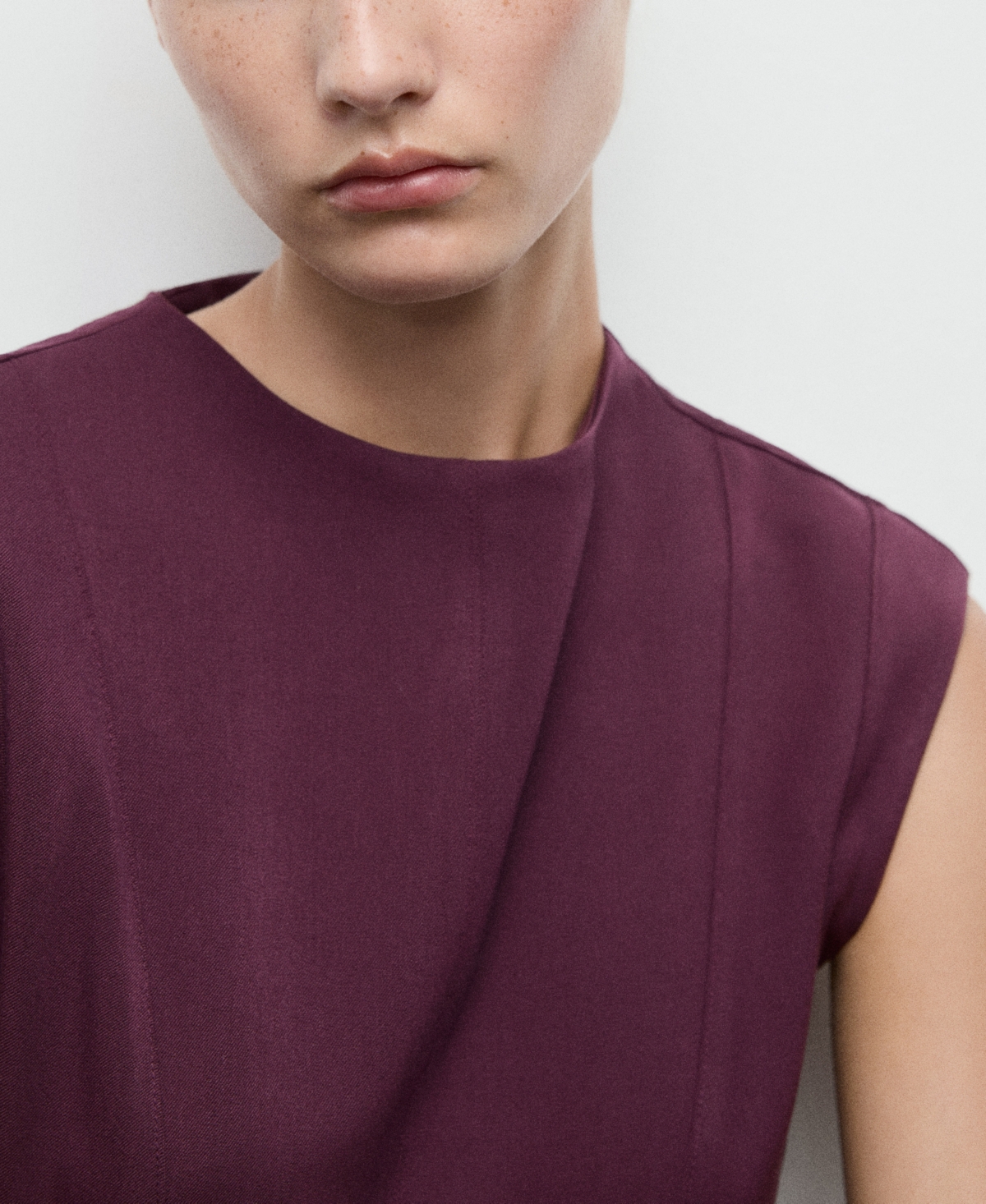 Mango Women's Seams Detail A-Line Dress