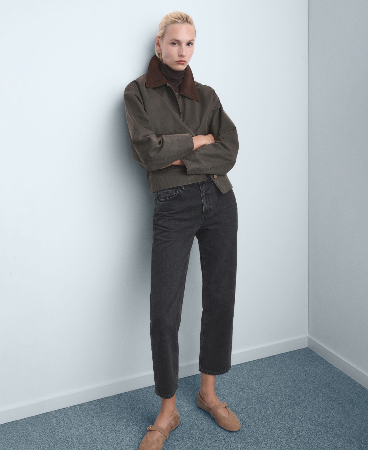 Mango Women's Slim-Fit High-Waist Jeans