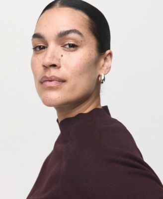 Women's Short-Sleeved Wool-Blend Sweater