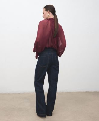 Women's Placket Straight Jeans